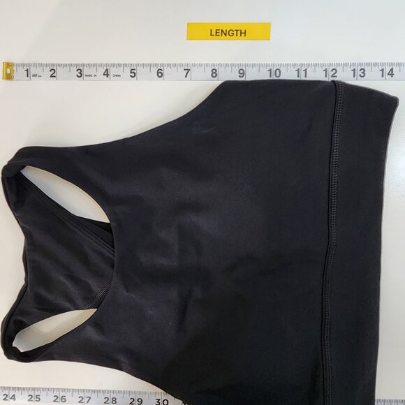 NEW Savvi Fit Prism Sports Bra Womens Large L Black Racerback Athletic Gym UU02X - Picture 7 of 7